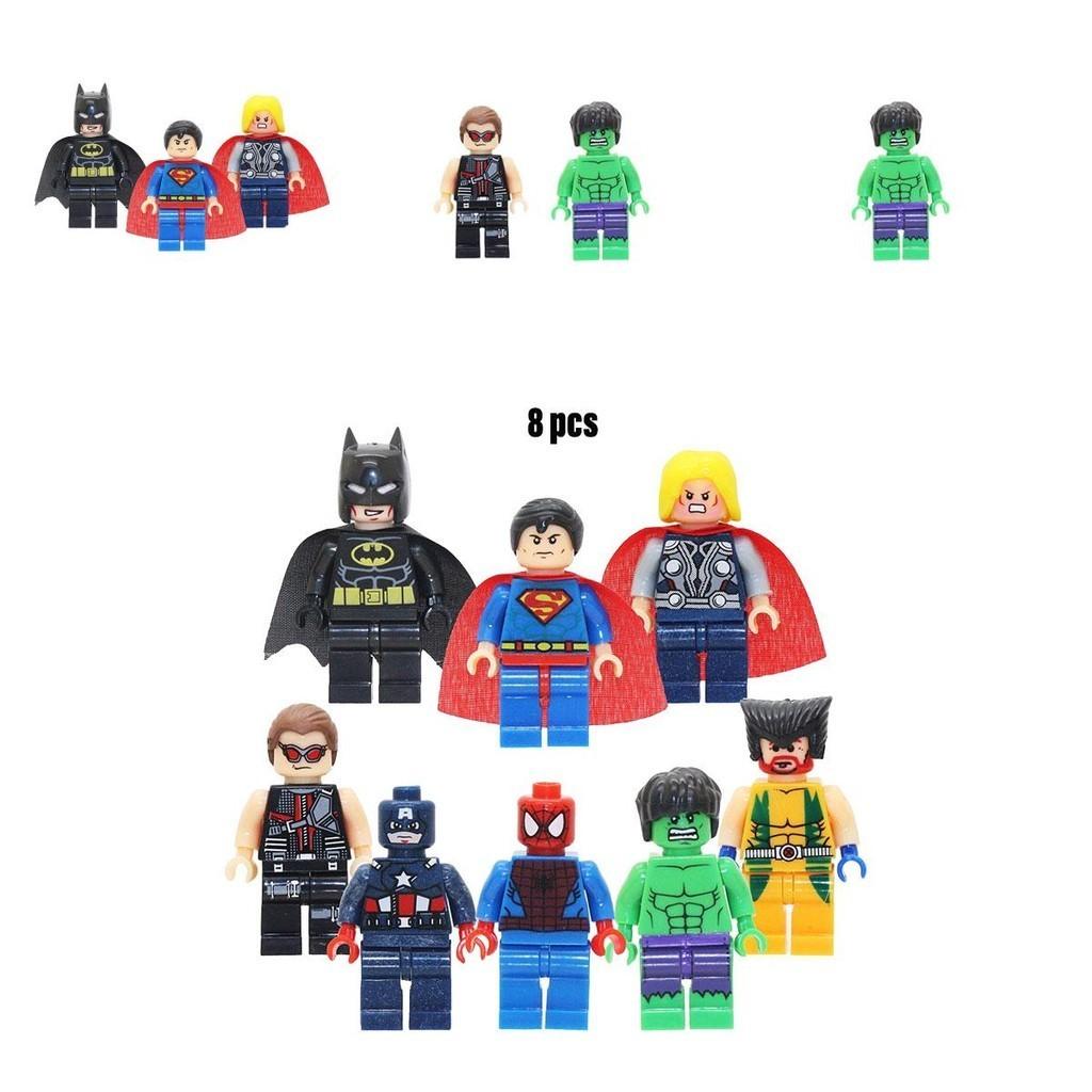 Marvel Superhero Spider-man Batman Children's Puzzle Building Blocks Toy