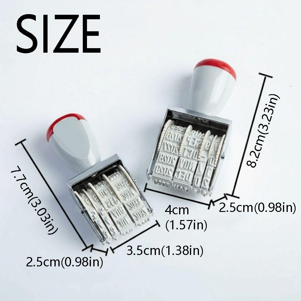 Adjustable Digital Date Wheel Stamp Vintage Number Roller Stamp Date Postmark Stamp Sealing Stamp