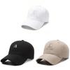 Korean Style Embroidered A Letter Baseball Hat With Curved Brim And Sunshade For Outdoor Casual