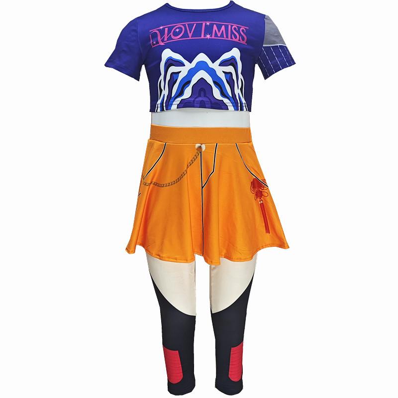 

Охотница на ведьм P звезда Руми Мираццо примеряет детский костюм для актерской игры в корейской волне 120cm