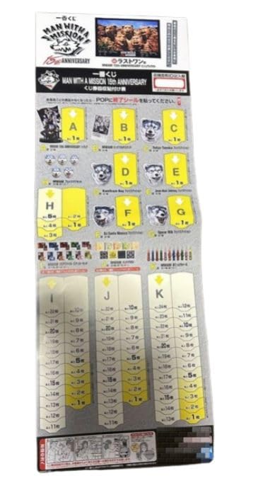 MAN WITH A MISSION MWAM 15th ANNIVERSARY 2026 Ichiban Kuji Storefront Pop Set of 3