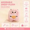 Squeaky Sheep Plush Keychain Soft Plush Squeezing Plush Doll Plush Toy Lamb Keychain  New Year Gift