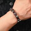 PU Leather Skull Bracelet Star Rivet Bracelet Goth Vintage Chain Bracelet  Women Men