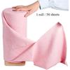 50 Pack Microfiber Cleaning Towels Roll, Tear-Away Reusable Rags, Ultra Absorbent Washable Cleaning Supplies