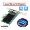 Dual-port 2.5Gbps 2500Mbps - PCI-E PCI Express 1x GBE Gigabit 1000Mbps Ethernet Network LAN Cable Adapter (for Desktop Motherboards)