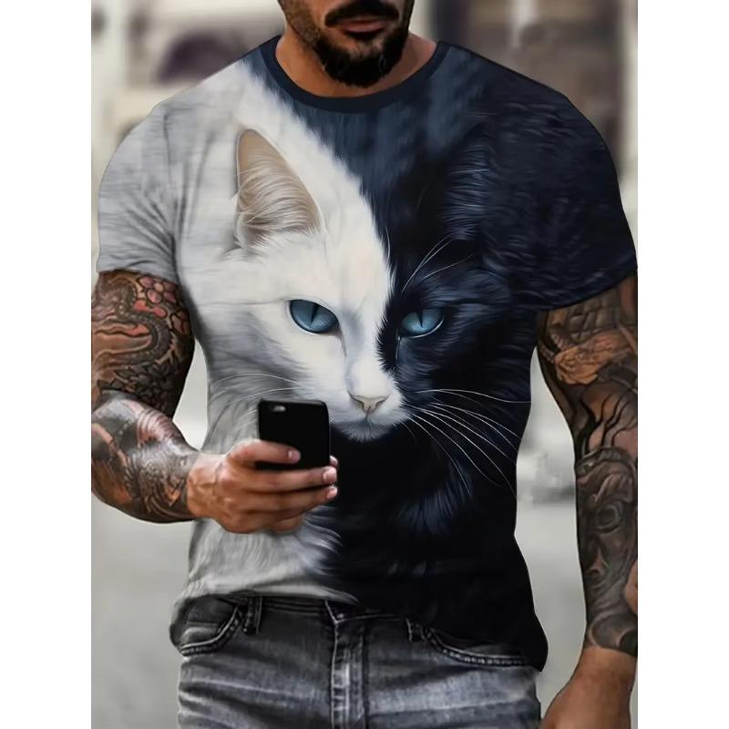 American Flag Graphic T-Shirt For Men Eagle Animal 3D Printed Tees Summer Casual Loose Short Sleeve T Shirts Street O-Neck Tops
