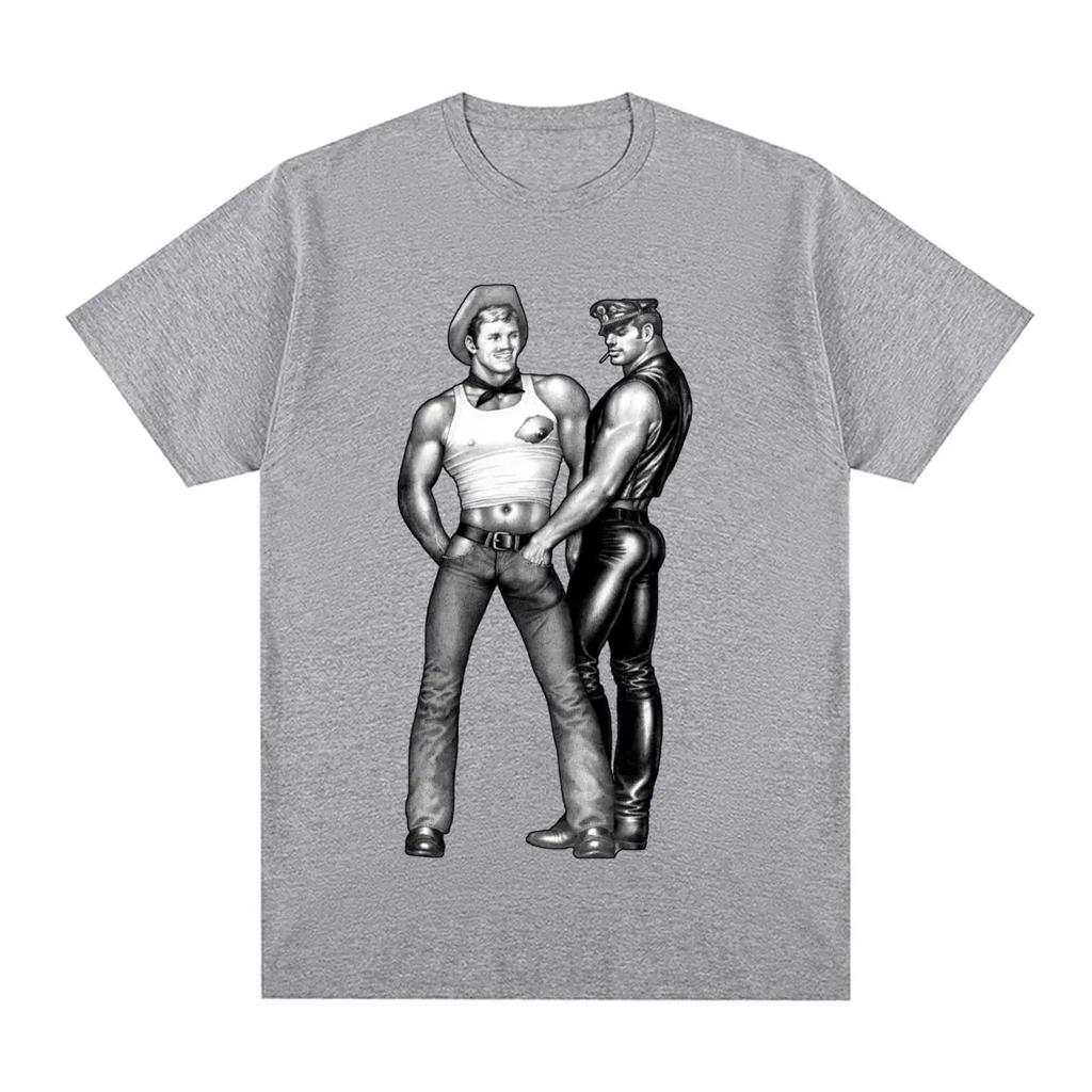 TOM OF FINLAND Vintage T-shirt Gay Cops Pride Lgbt Rainbow Fashion Cotton Men T shirt New Tee Tshirt Womens Tops