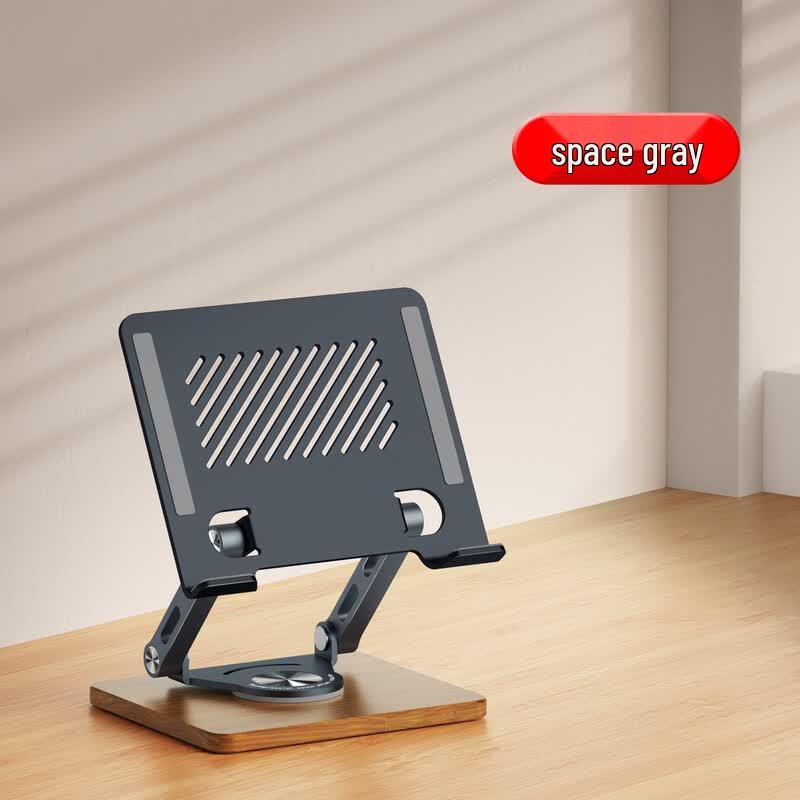 OLOEY Foldable Tablet Stand with Wooden Base