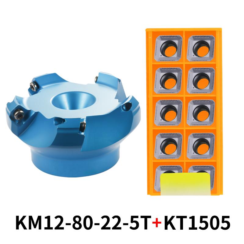 KM12/BAP 400R Face Aluminium Plane Head End Mill Milling Cutter SEKT/APMT Carbide Insert CNC Machine High Hardness Tools