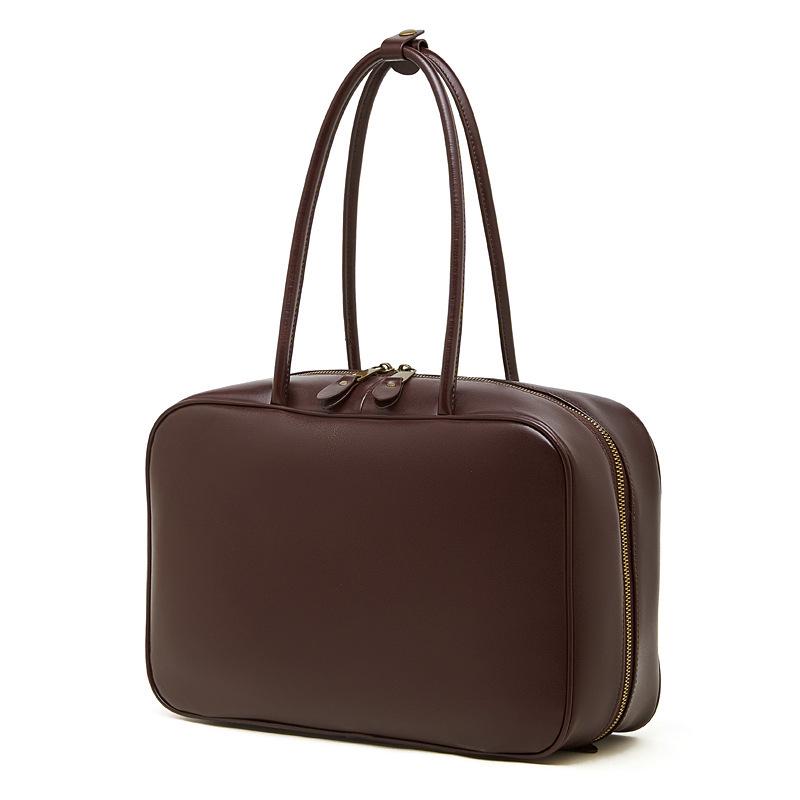2026 New Women's Genuine Leather Crossbody Bag: Spring/Summer Single Shoulder, Small Square, Bowling Style