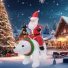 1.85M/6FT Christmas Inflatables Toys Santa Rides A Bear Built-in LED Lights Outdoor Decorations Yard Garden Holiday Party Decor