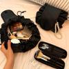 Women Drawstring Cosmetic Bag Travel Storage Makeup Bag Portable Waterproof Toiletry Case