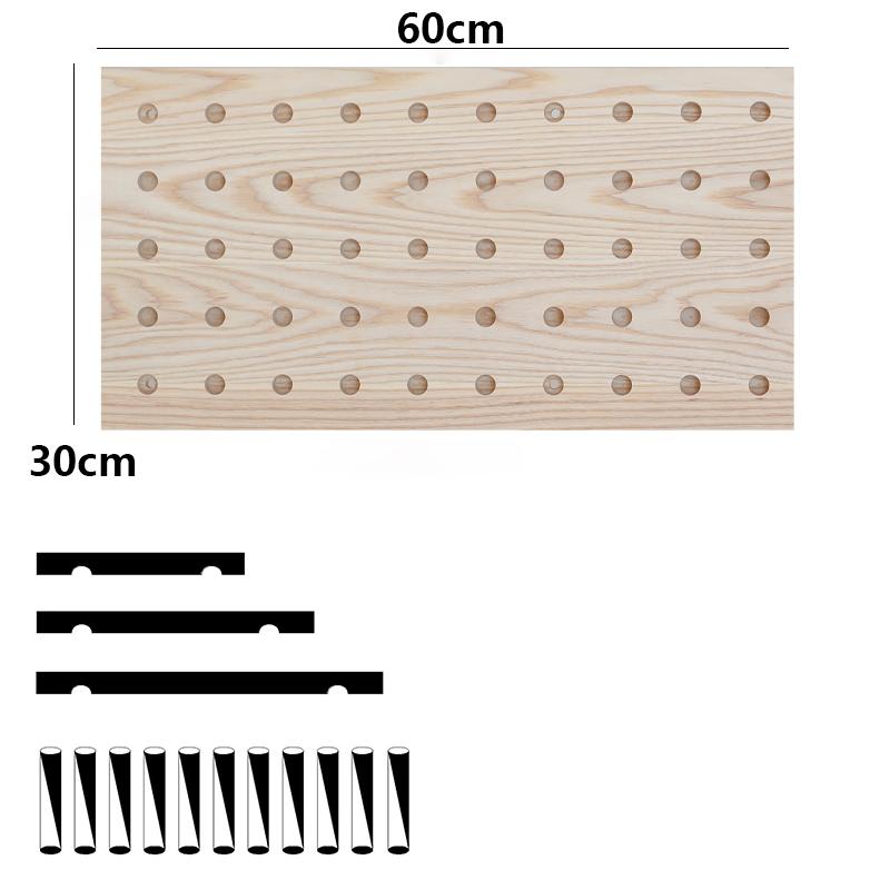 Wall Storage Hole Board Large Log Decoration Shelf Modern Living Room Storage Hole Board Creative Door Entrance Shelf Art Design