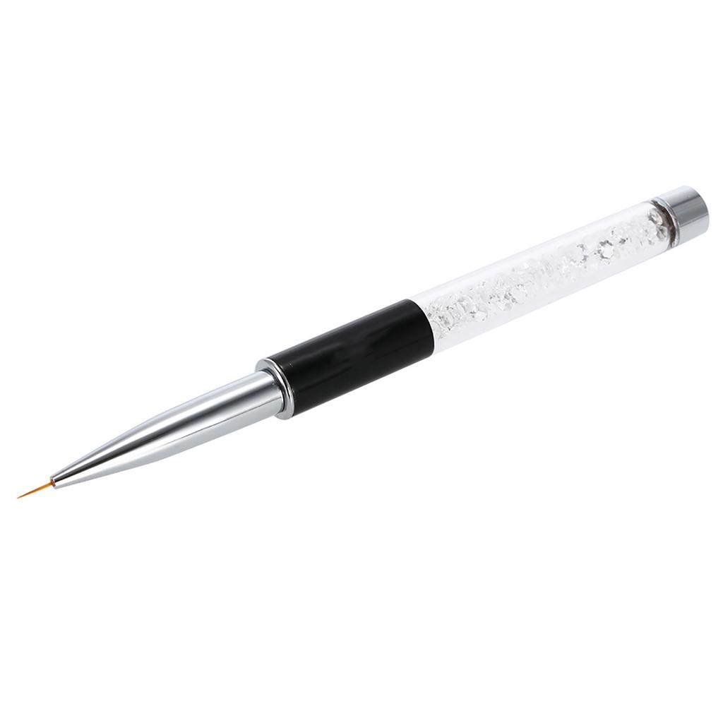 BQAN Nail Art Painting Brush 9mm Crystal Acrylic Nail Art UV Gel Painting Line Brush Nylon Hair Pen Manicure Nail Liner