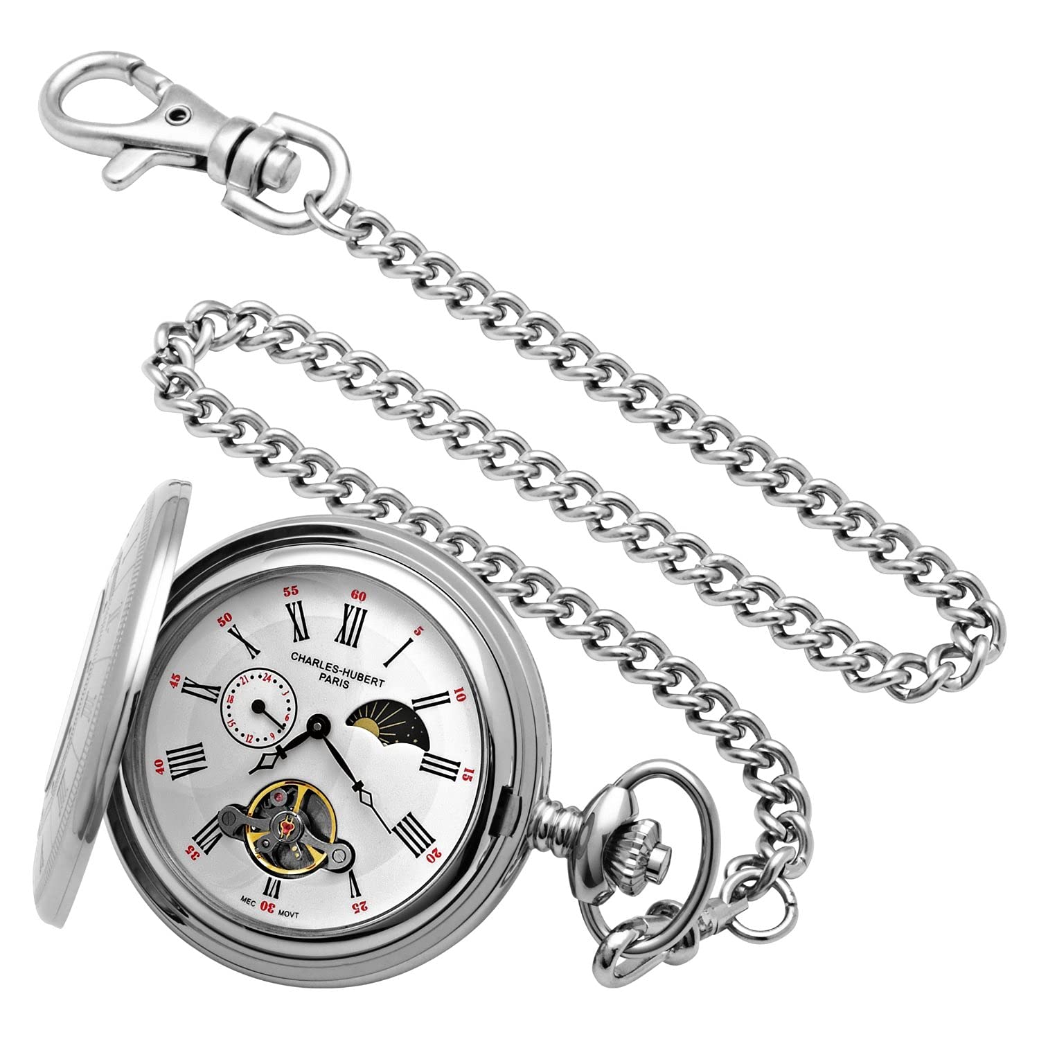 

Charles-Hubert, Paris Men s Pocket Watch 3553-W