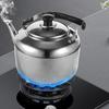 4L Whistling Stainless Steel Teakettle Large Capacity Heating Kettle for Gas Stove Household Sounding Water Pot
