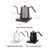 800ML Stainless Steel Gooseneck Tea Kettle Electric Coffee Pot Household Temperature Control Heating Water Bottle