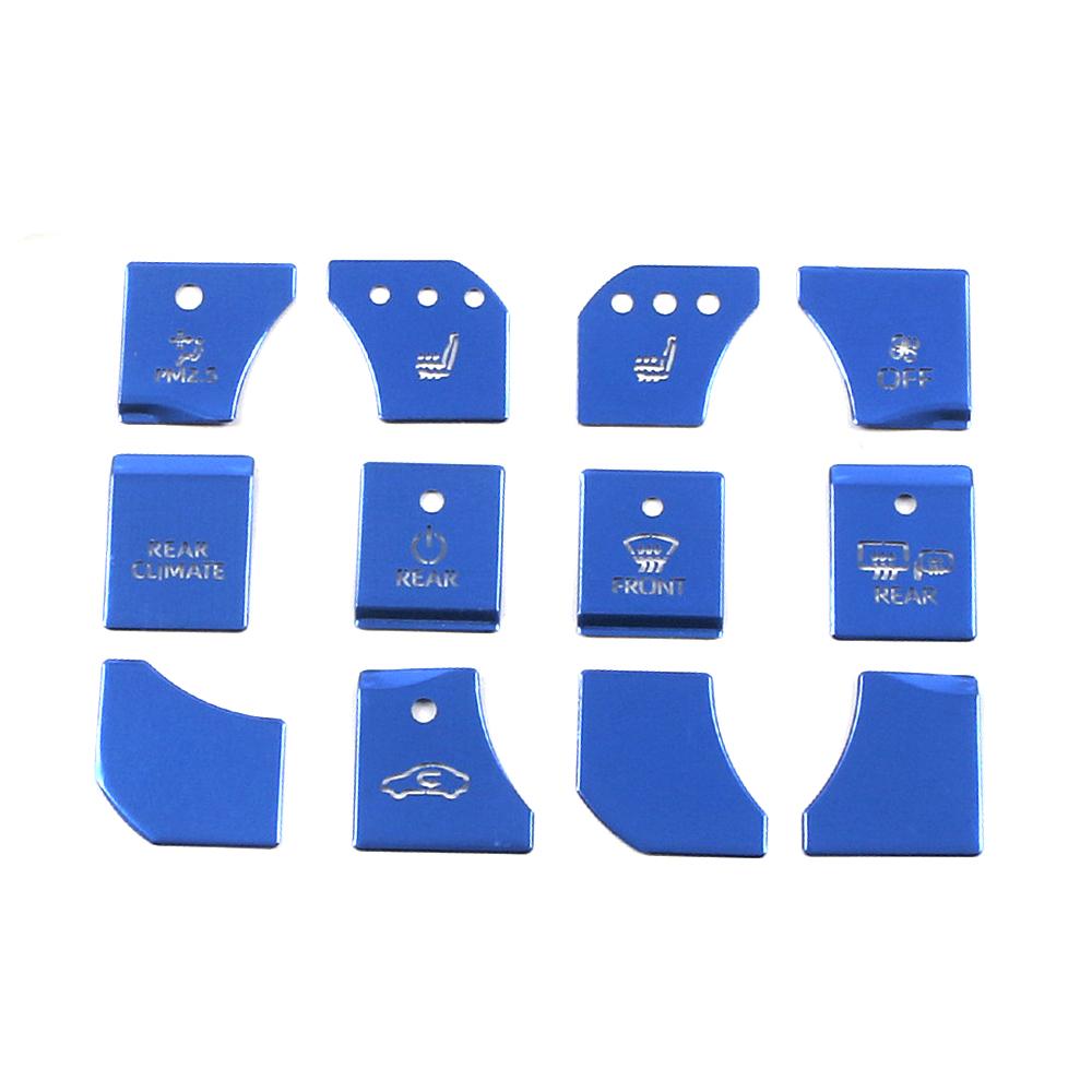 For Toyota Highlander XU70 2024  Center Console Air Conditioner AC Switch Button Protector Sticker Interior Styling Cover Trim