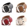 Double Row Rivets Studded Waist Belt PU Leather Waistband Punk Waiststrap Corset Belt for Women Girl Daily Outfit