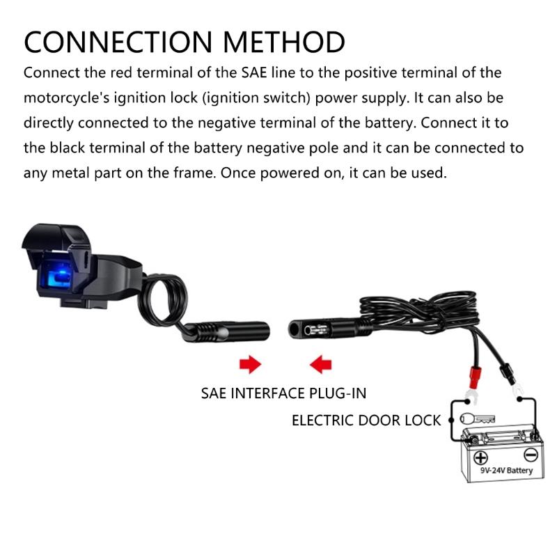 Universal Motorcycle Handlebar Phone Chargers Waterproof Design 18W USB Fast Charging for Smartphones
