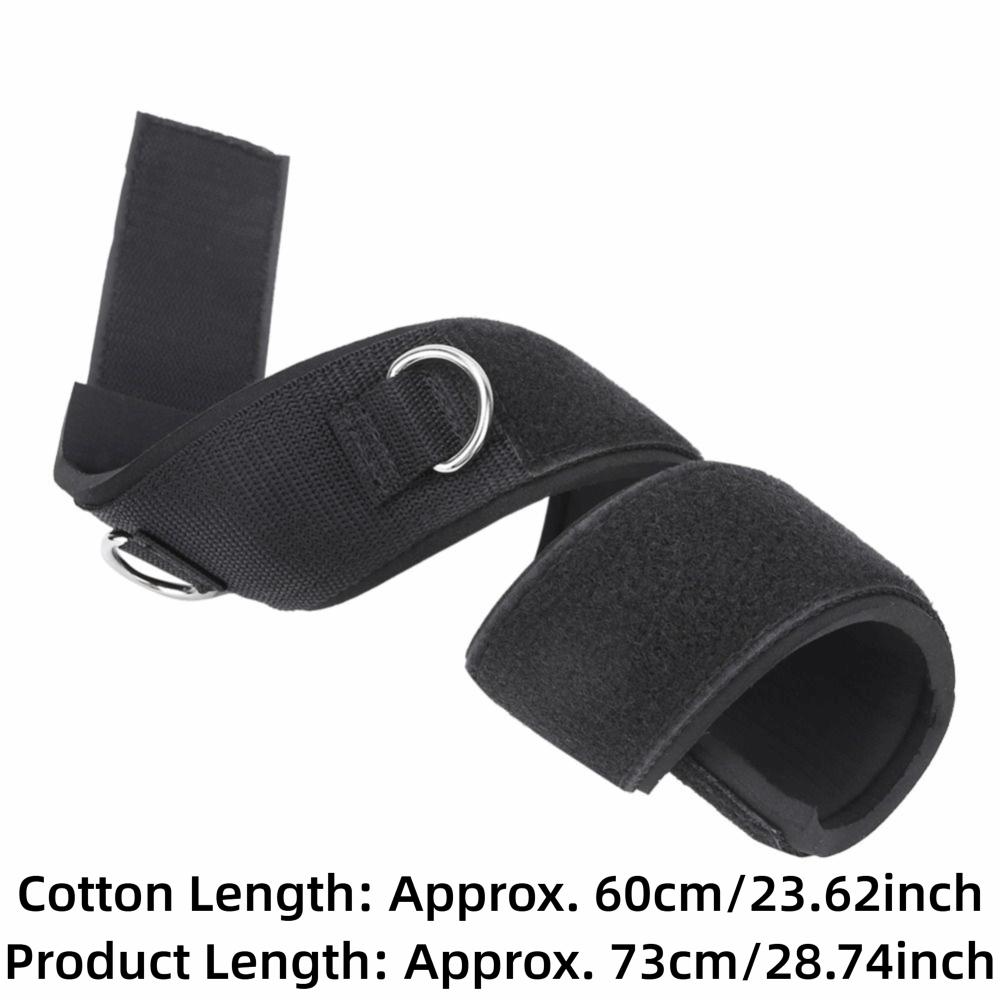 Cotton Fitness Thigh Strap Black Strength Training Accessories Leg Strap  Gym Training