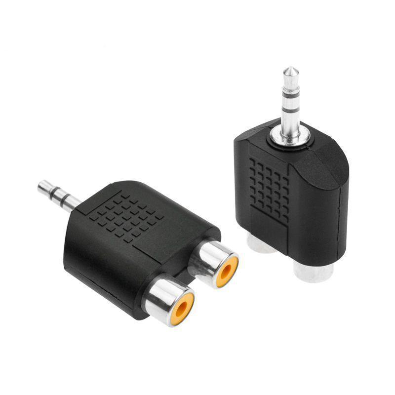 3.5mm To Dual RCA Audio Adapter for Computer/Speaker/TV