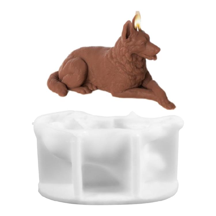 

Adorable Aromatherapy Wax Mold Flexible Silicone Lying Animal Shaped Candle Maker Mold for Art and Craft Lovers