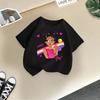 Children T-shirt Kids 100% Cotton Clothes Tops 2-13Y Loose-fit Casual Crew Neck Short-sleeve T-shirt