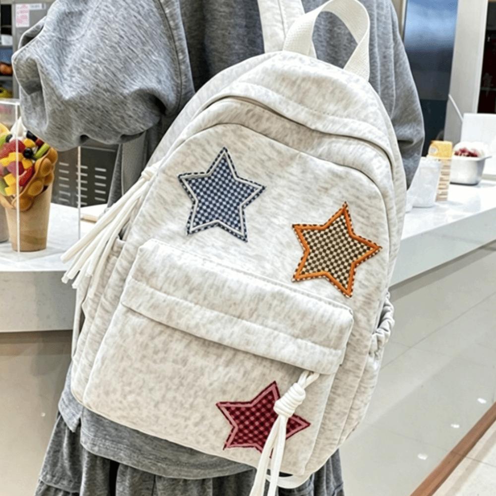 Lightweight Corduroy Backpack Soft Fabric Travel Bag Cute School Backpack Outdoor