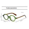 Oval Frame Green Tortoiseshell Color Presbyopia Fashionable Match Retro Small Frame Reading Eyes Anti-blue Light Goggles