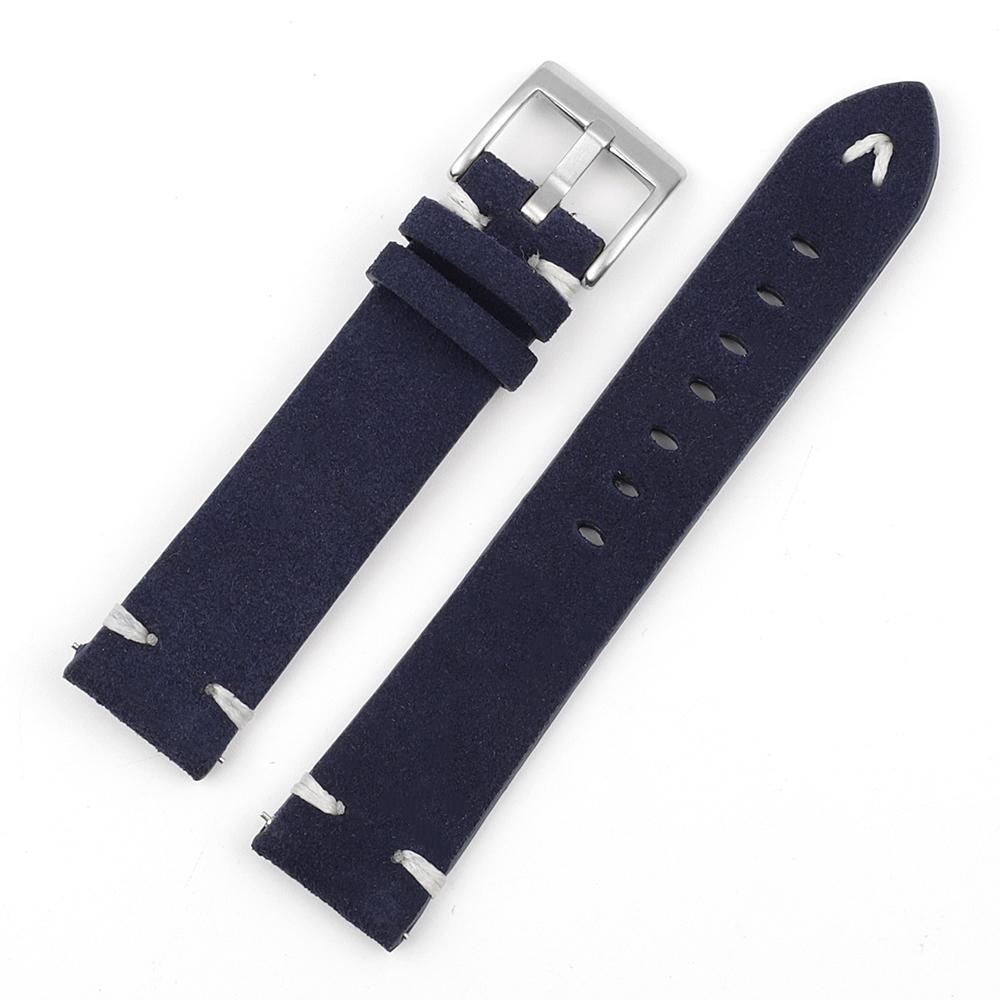 

Suede Leather Watch Straps 18mm 20mm 22mm 24mm Vintage Men s Watchband Gray Blue Brown Watch Bands Quick Release Wristband Belt 24mm