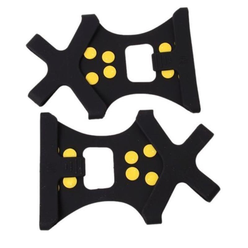 Outdoor unisex neve antiscivolo spuntoni impugnature pinze ramponi tacchetti per scarpe soprascarpe