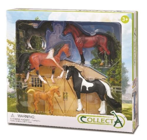 Collecta zestaw 5 koni w opakowaniu prezent 89261