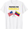 Prayers for Venezuela T-Shirt, Venezuelan Flag Support Gift, Solidarity Peace Hope Graphic Tee