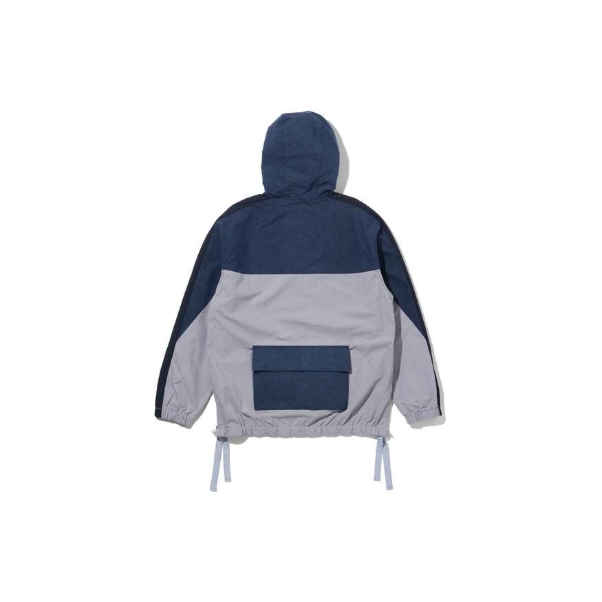 Levis Leisure Color-Block Vintage Hooded Long Sleeve Sweatshirt Men sweatshirt Navy-Blue 84570-0000