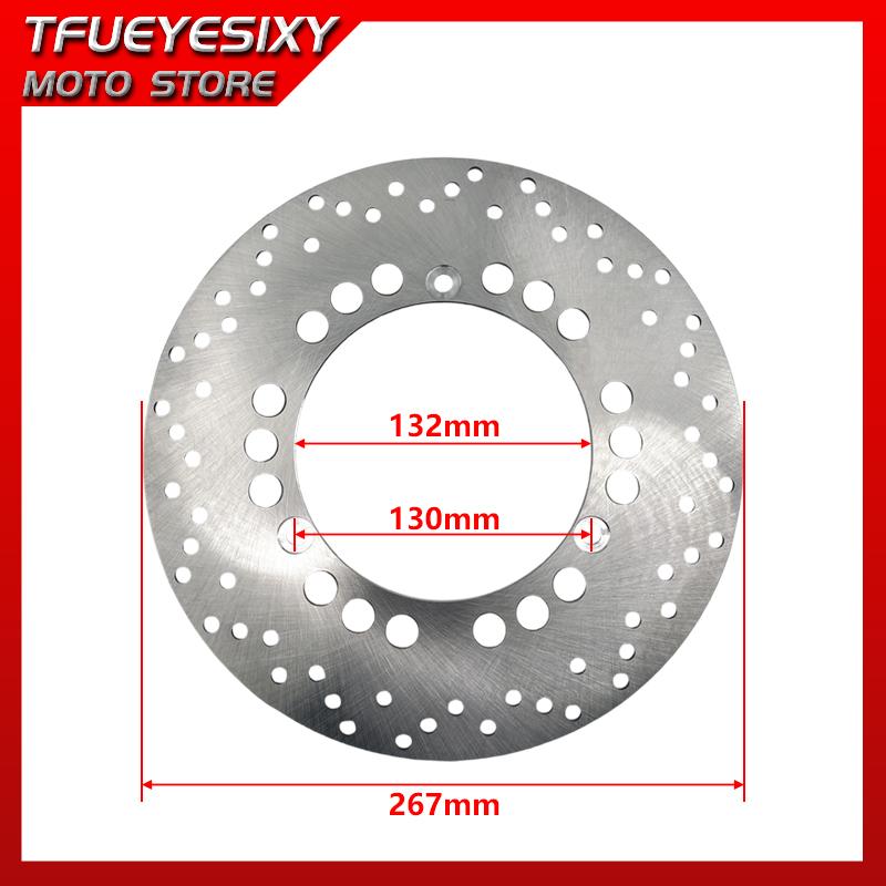 267mm Rear Brake Disc Rotor For Y/amaha YP400 Majesty 2004-2013 YP 400 X-MAX R 2013-2017 YP400 X-MAX400 RA SH12 Tech 2018-