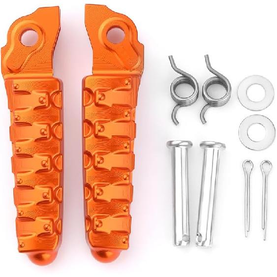 Motorcycle Front Foot Pegs Rest Pedal Compatible with K&TM DUKE 125/200 / 250/390 2018 2019 2020 2021 2022 2023 2024 duke 390 250 200 125 Accessories