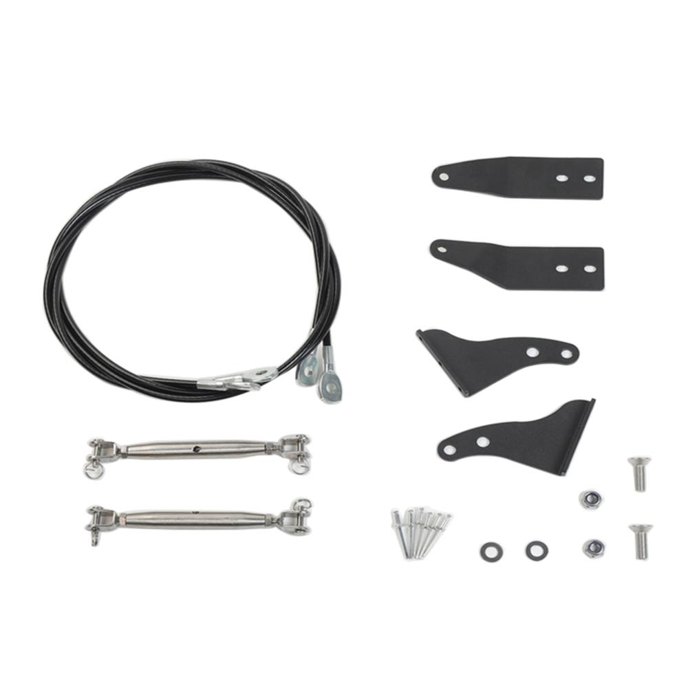 

Комплект для подъема крыльев для Jeep Wrangler JK 2007-2018 Подъемник ветки Защитная веревка капота от препятствий Аксессуары для экстерьера автомобиля