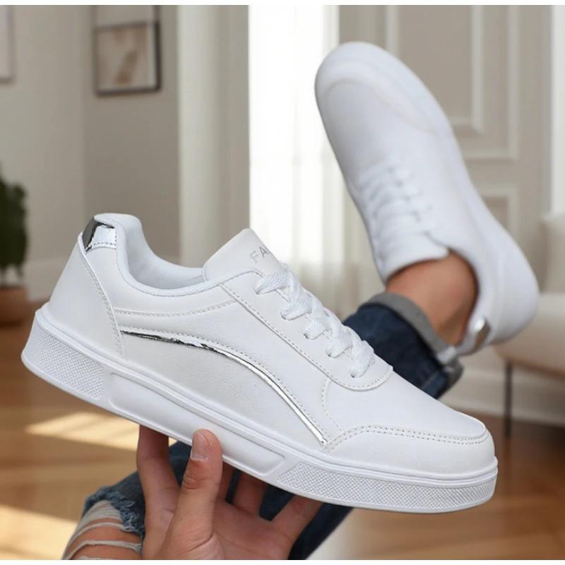 Men's Board Shoes  Fashion Minimalist Design, Anti Slip Wear-resistant Lace Up Sneakers Outdoor Versatile Trendy New Men's Shoes