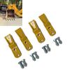 Set da 4 Supporti per Denti Benna Escavatore per Serie 23 230 Minipale Gommata Retroescavatore Viti di Fissaggio Sostituzione Denti Benna Acciaio al Carbonio Accessori Mini Scavatrice