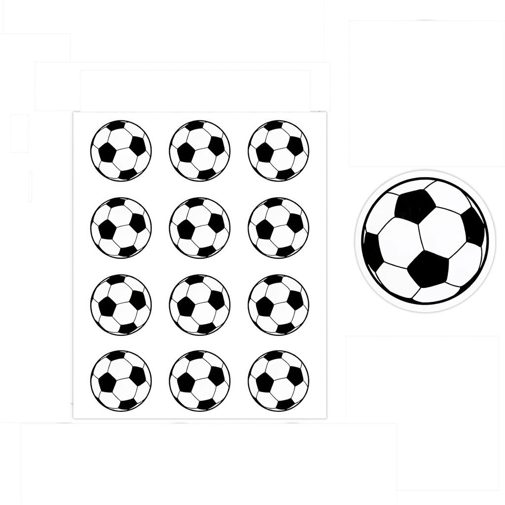 Creative Football Stickers Sports Stickers Decorative Stickers for Football Lovers and Fans Football Game Cheering Stickers