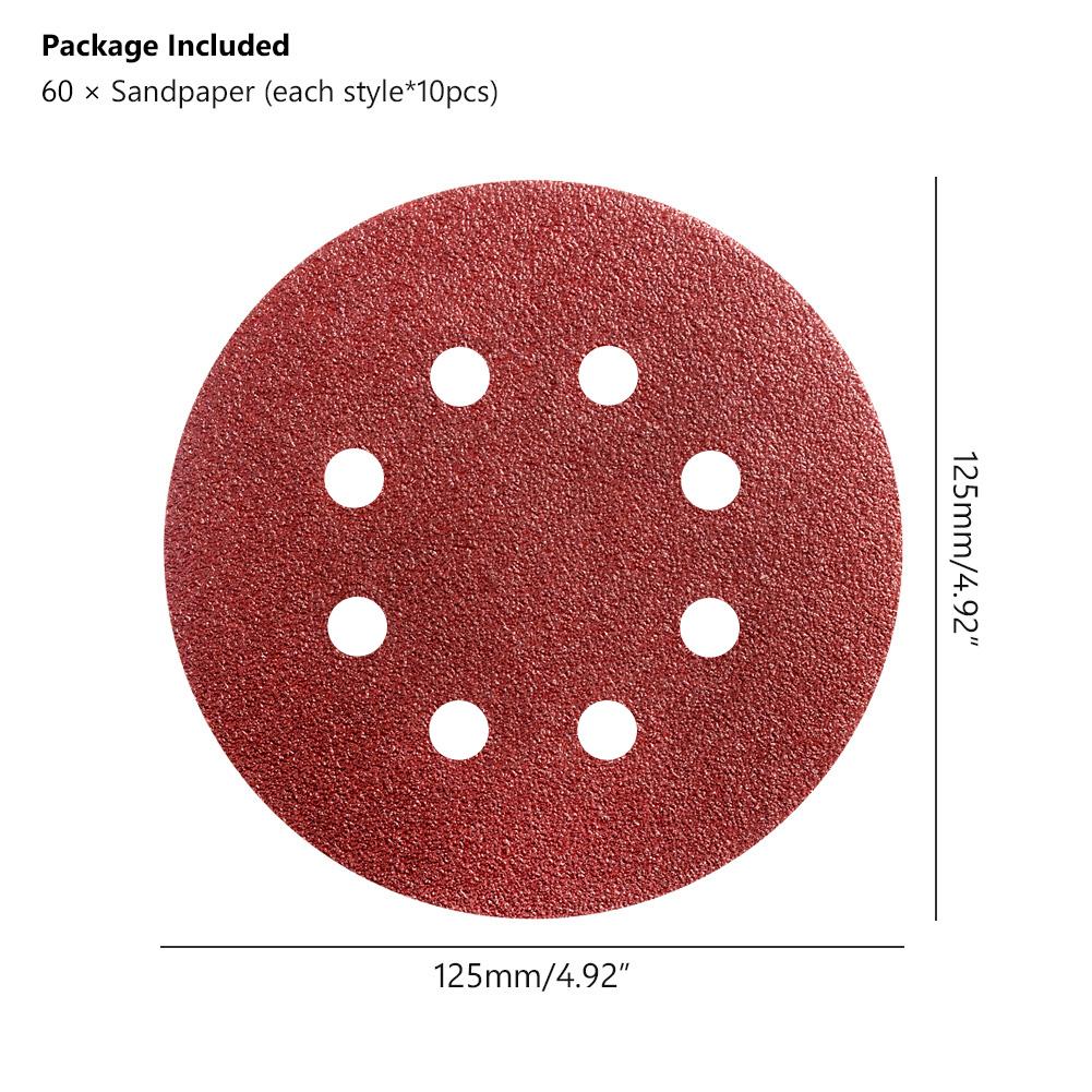 Buy 5inch Sander Backing Plate Polisher Sanding Disc Holder Pad Hook