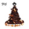 Festive Gathering Supplies Halloween Witch Hat Pumpkin Decor, Metallic Rain Curtain Door Hanging Ornament for Indoor Outdoor Decorations Party, Spooky
