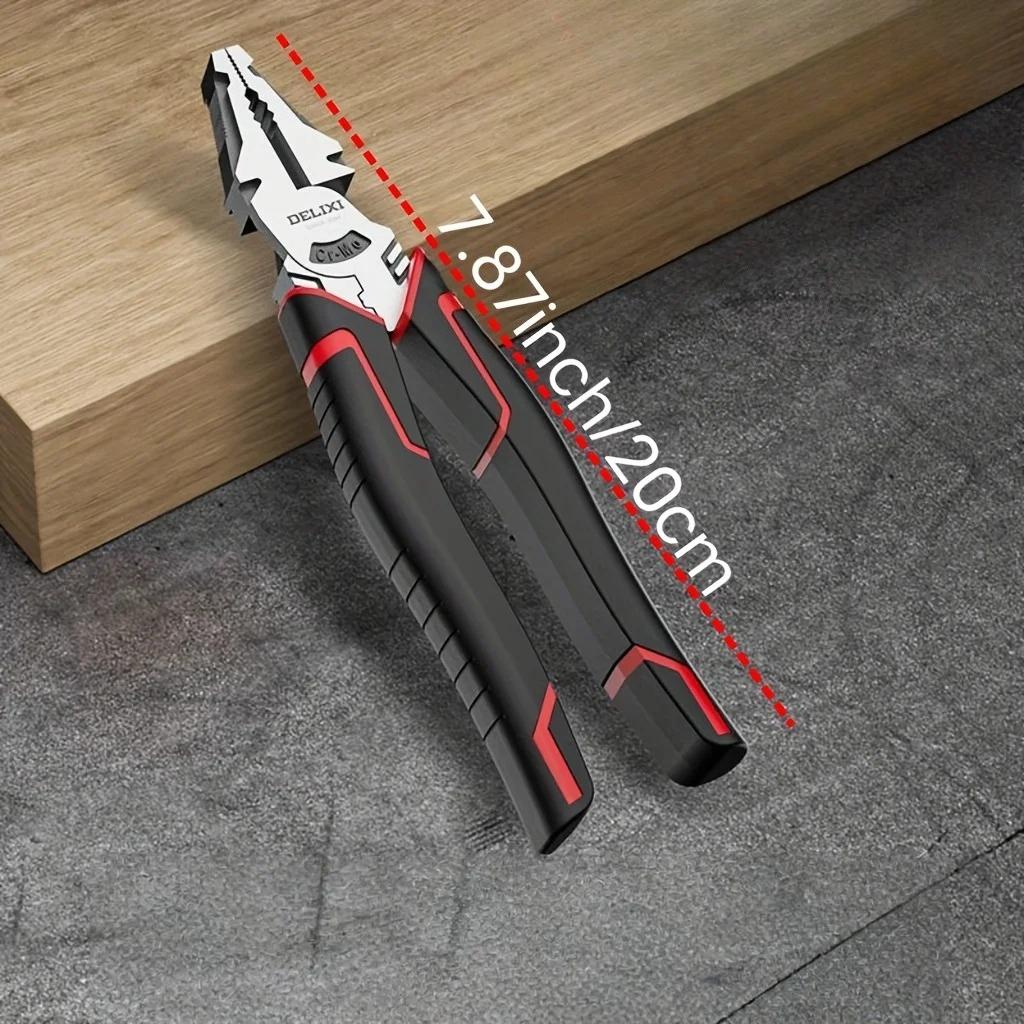 Damaly,Alloy Steel Tiger Pliers 3pcs Set, New Upgraded Labor-Saving Version, Inclusive of Multifunctional Steel Wire Pliers
