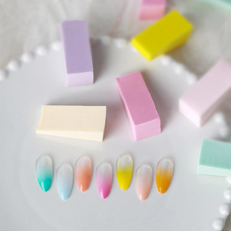 10 Pcs Nail Gradient Sponge Triangle Soft Ombre Tools Diy Gel Polish Painting Foams Color Shadow Manicure Nail Accessories