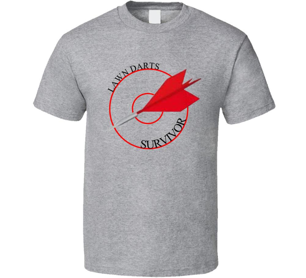 Funny Retro Lawn Darts Survivor T Shirt Mens Womens Tees Top XL