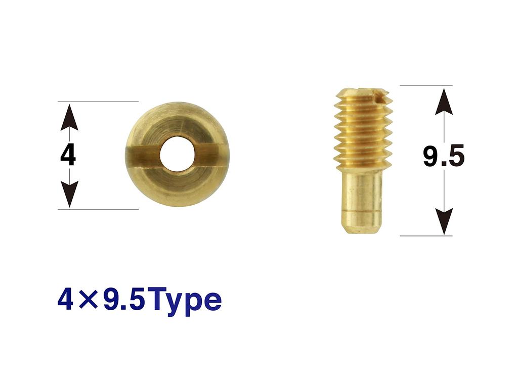 POSH Motorcycle Equipment Pilot Jet 3 Oversized Pilot Jet Set Mikuni VM20 | VM26 (4X9.5) 700043-10