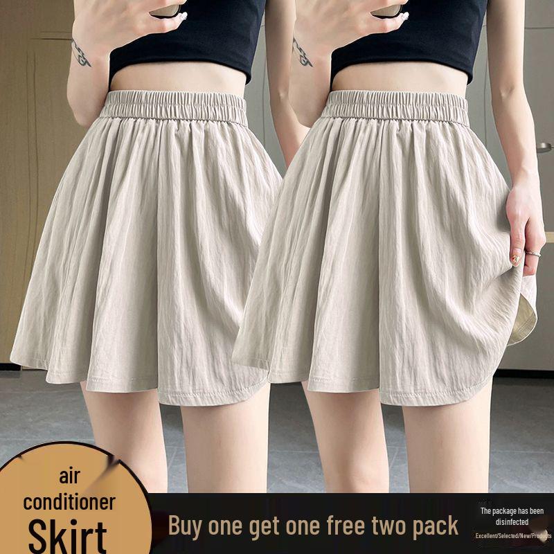 High-Waisted Wide-Leg Air Conditioning Shorts Skirt - 2026 Summer Collection: Petite, Slimming, Casual Two-Piece Set.