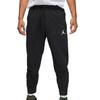 Jordan Solid Logo Print Drawstring Jogger Knit Sweatpants Men Bottoms Black DQ7333-010
