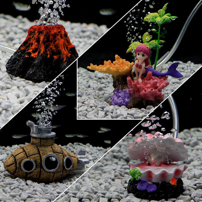 Resin Coral Aquarium Ornament: Creative Fish Tank Decoration and Oxygenating Rockery.